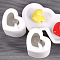 Банки для сыпучих продуктов "Сердце" в наборе (3банки с крышками,3ложки,подставка)